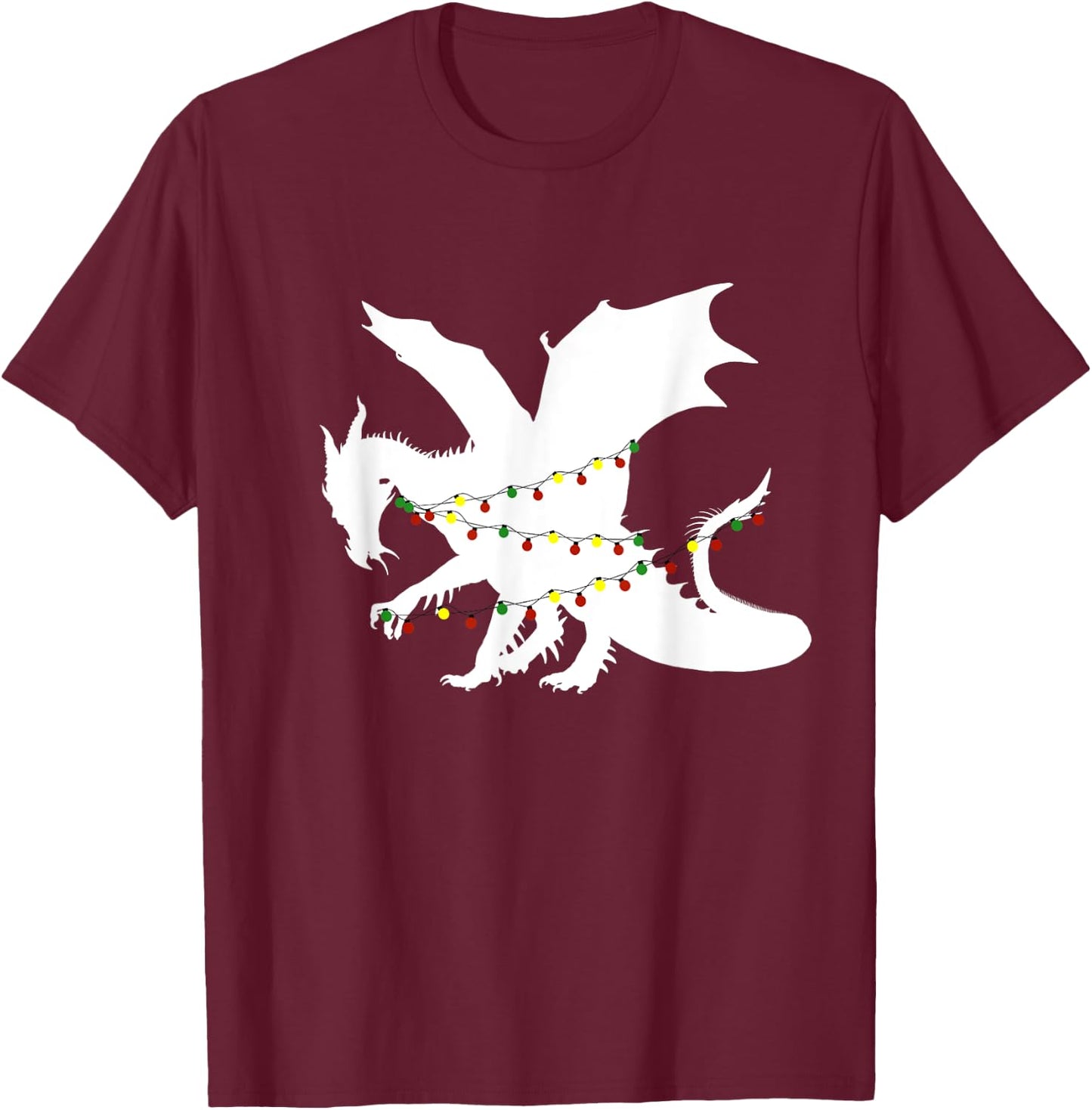 Christmas Dragon T-Shirt - T-Shirt | Maroon