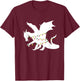 Christmas Dragon T-Shirt - T-Shirt | Maroon