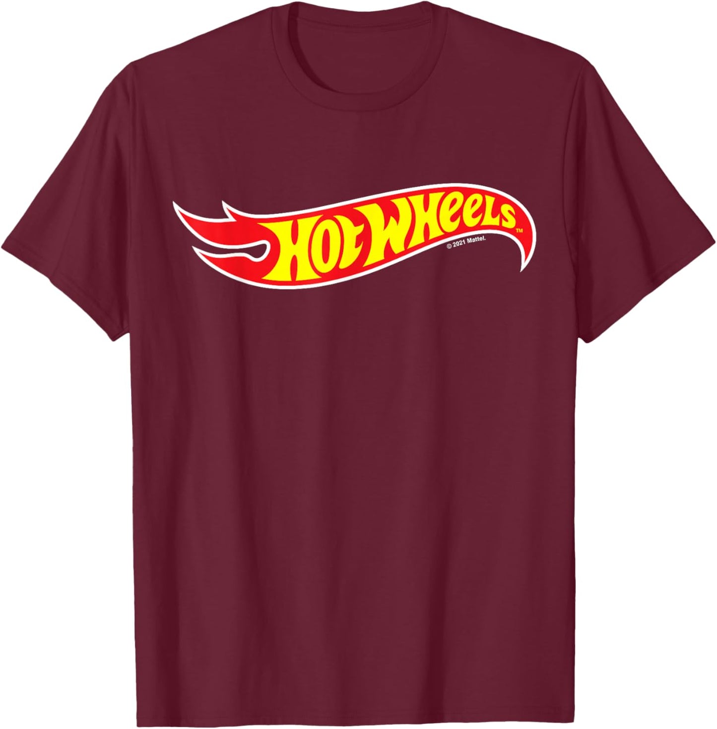Hot Wheels - Hot Wheels Logo T-Shirt - T-Shirt | Maroon