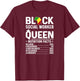 Black Social Worker Queen African American Social Workers T-Shirt - T-Shirt | Maroon
