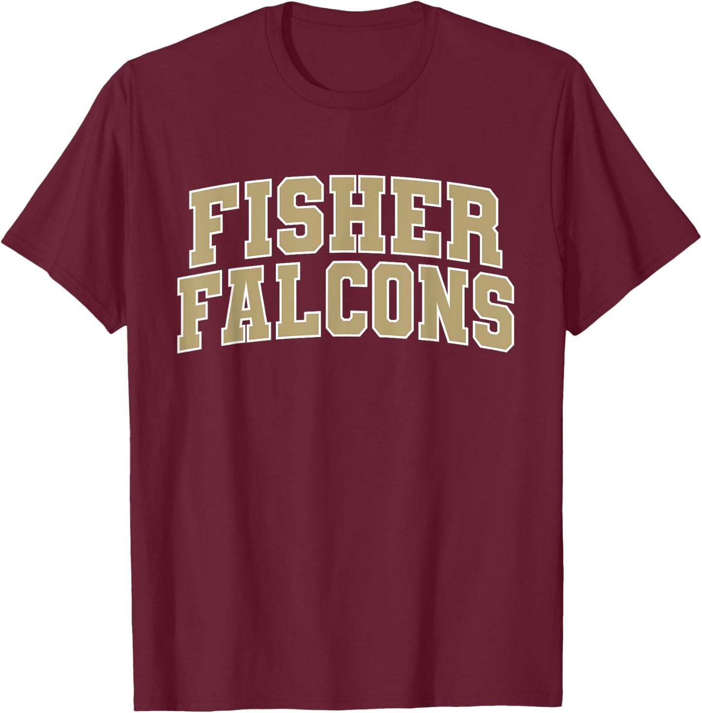 Fisher College Falcons Apparel Sports Fan T-Shirt - T-Shirt | Maroon
