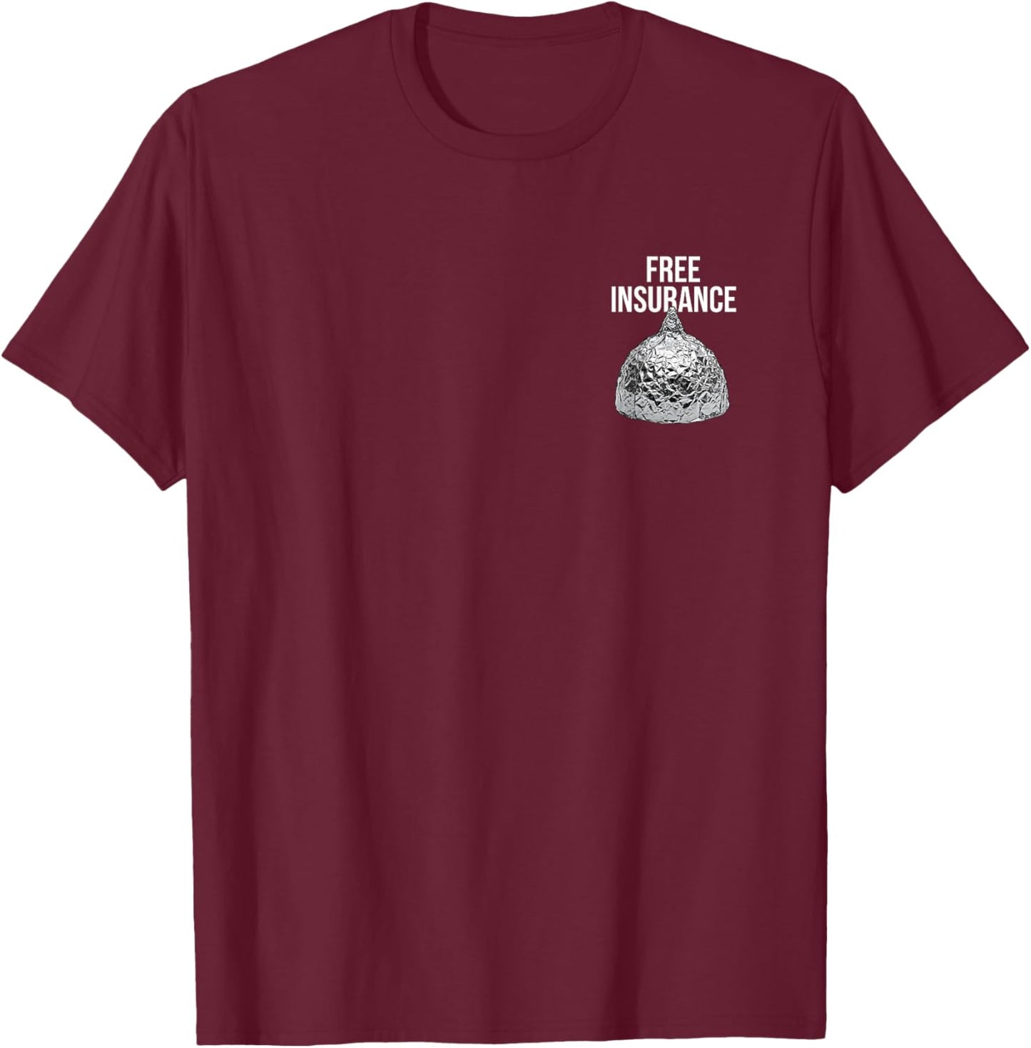Alu Hut Versicherung T-Shirt - T-Shirt | Maroon