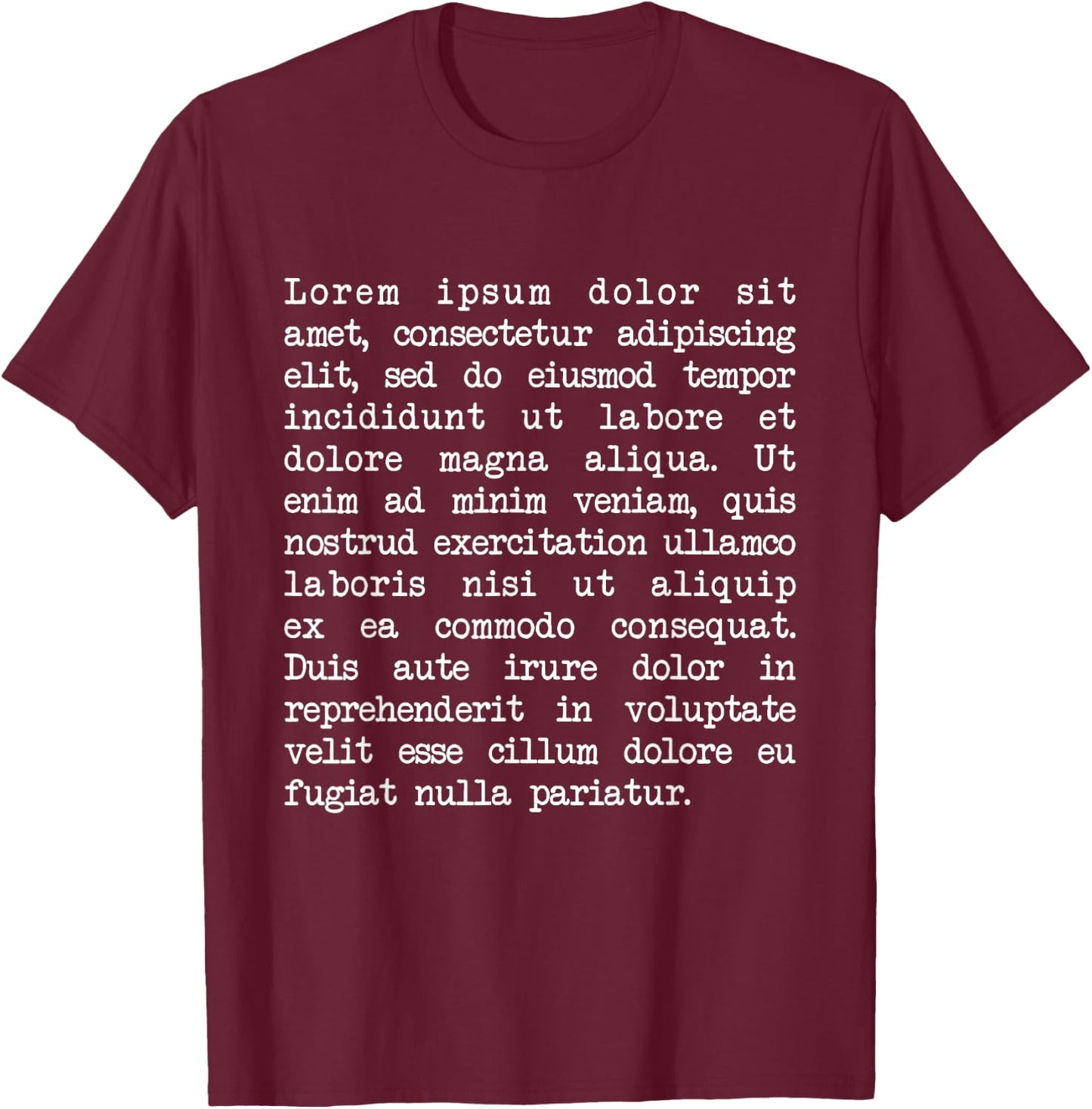 Lorem Ipsum T-Shirt - T-Shirt | Maroon