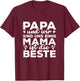 Muttertag Mama Ist Die Beste T-Shirt - T-Shirt | Maroon