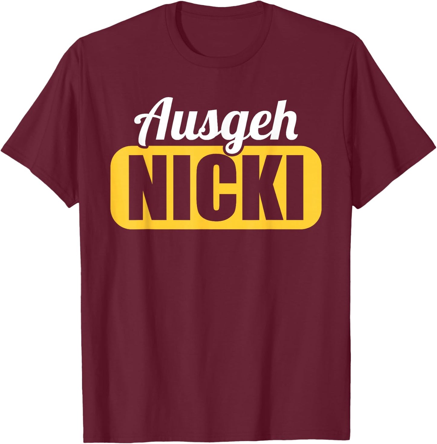 DDR East Germany East Away Nicki Ossi , black T-Shirt - T-Shirt | Maroon