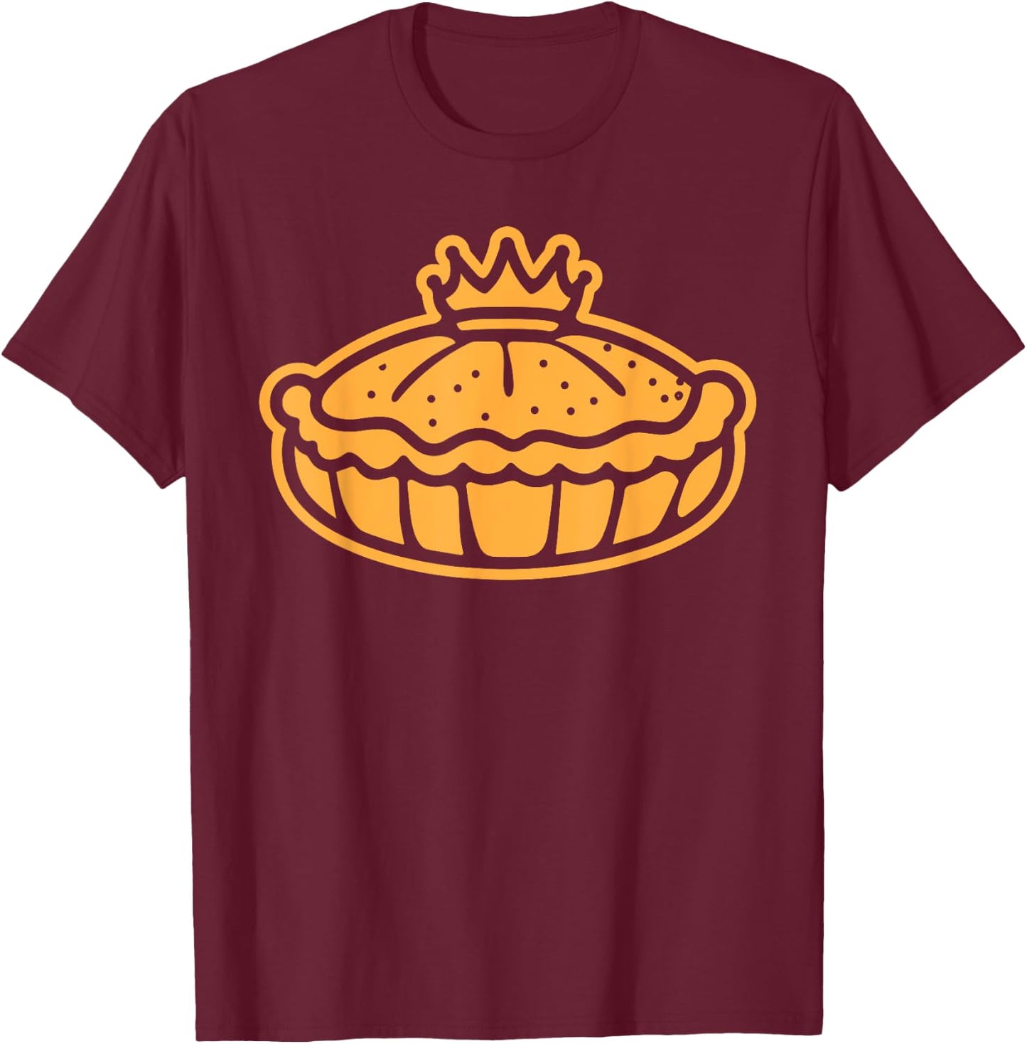 France Cake Galette des Rois Simple Galette , Black, S T-Shirt - T-Shirt | Maroon