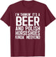 It's A Beer And Polish Horseshoes Kinda Weekend T-Shirt - T-Shirt | Maroon