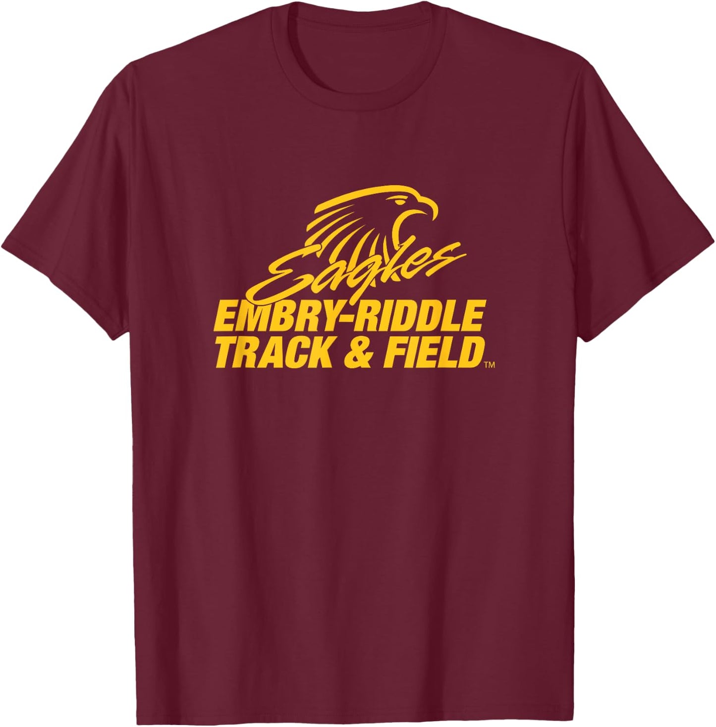 Embry-Riddle Aeronautical Eagles c Sports Fan T-Shirt - T-Shirt | Maroon