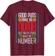 Good Puns Make Me Numb But Math Puns Make Me Number - Funny T-Shirt - T-Shirt | Maroon