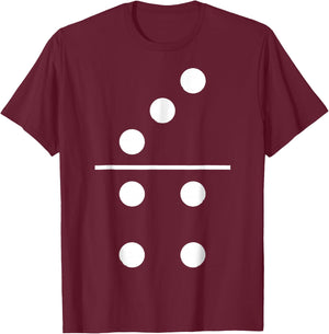 Funny Domino Stone 3 4 Group Costume Carnival Fancy Dress , black T-Shirt - T-Shirt | Maroon
