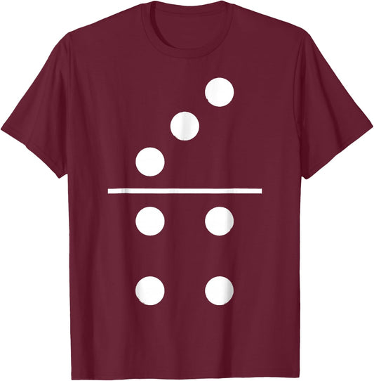 Funny Domino Stone 3 4 Group Costume Carnival Fancy Dress , black T-Shirt - T-Shirt | Maroon