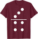 Funny Domino Stone 3 4 Group Costume Carnival Fancy Dress , black T-Shirt - T-Shirt | Maroon