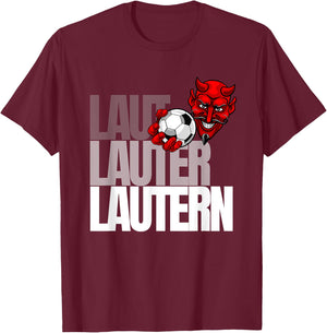 Football Lautern Verein Kaiserslautern Lautre Stadt Pfalz , black T-Shirt - T-Shirt | Maroon
