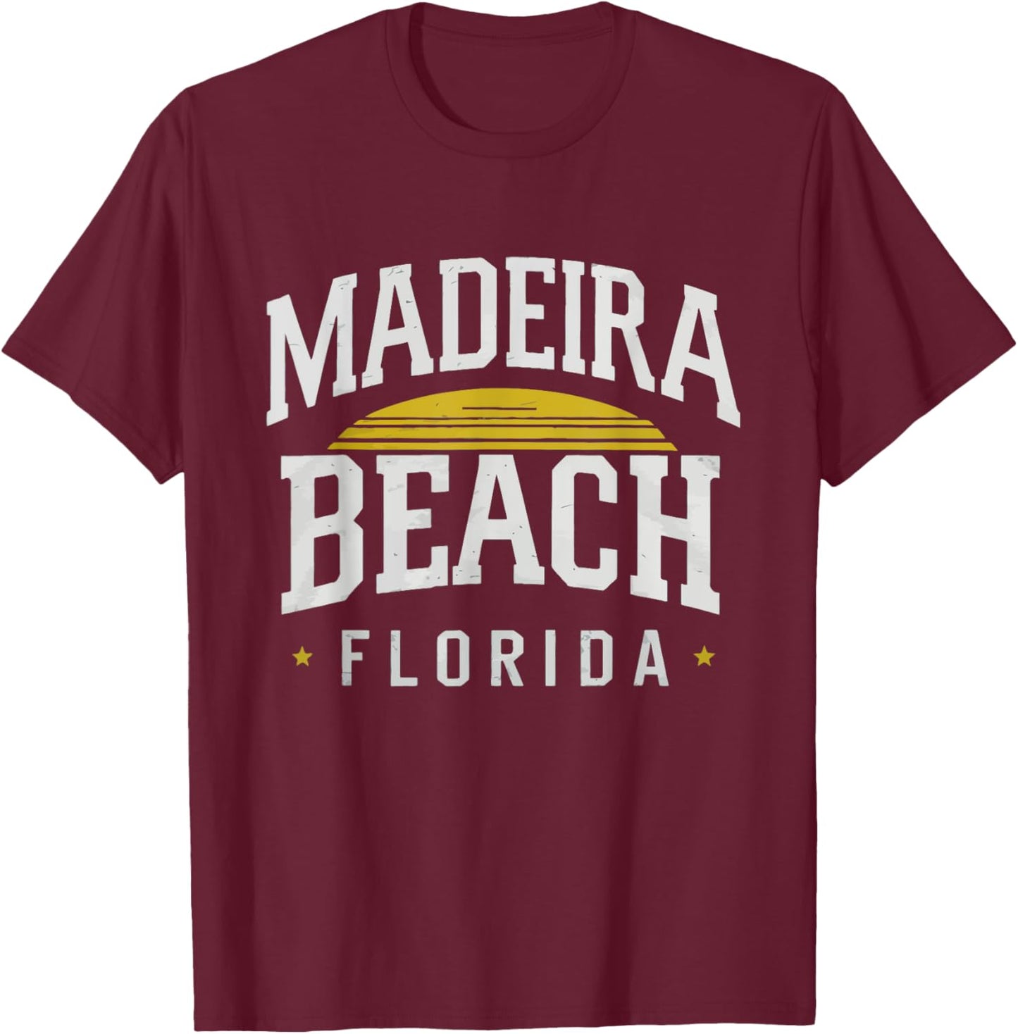 Madeira Beach Florida T-Shirt - T-Shirt | Maroon