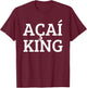 Funny Acai Berry Bowl King Superfood Smoothie Boys T-Shirt - T-Shirt | Maroon