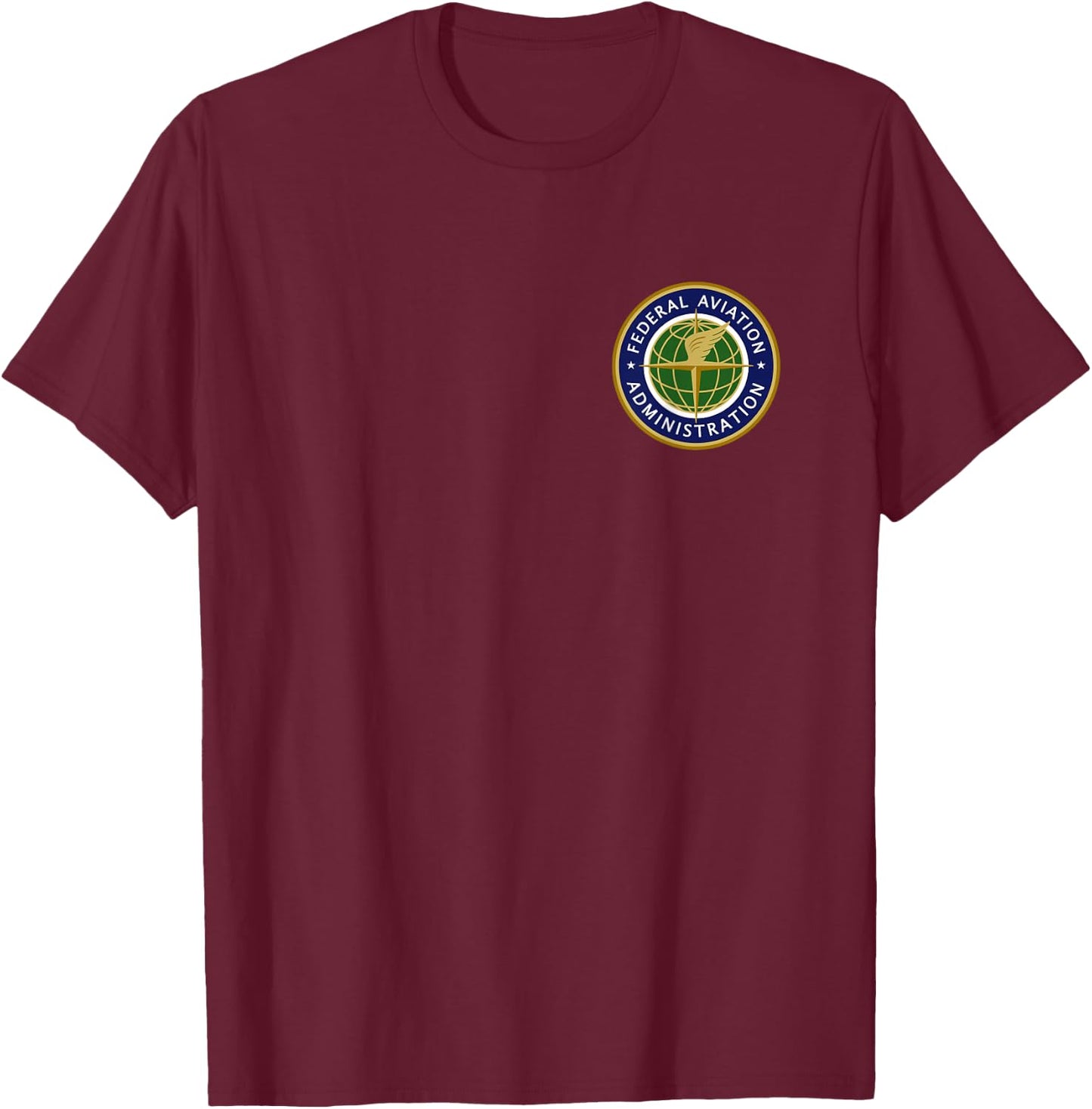 FAA Federal Aviation Administration Logo T-Shirt - T-Shirt | Maroon