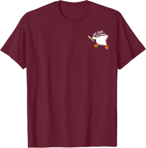 Be Gay Do Crime Goose LGBT Lesbian Gay Bisexual Trans Pride T-Shirt - T-Shirt | Maroon
