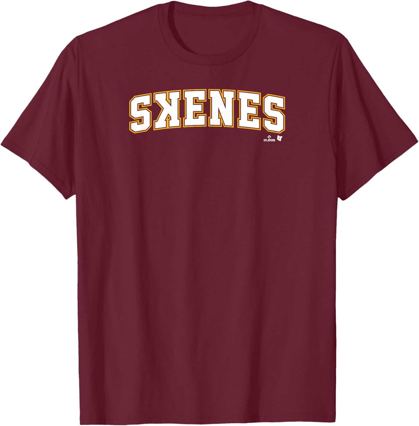 Paul Skenes: Jersey Front & Back #30 - Pittsburgh Baseball T-Shirt - T-Shirt | Maroon