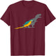 Macaw Parrot T-Rex Dinosaur Blue And Yellow Macaw T-Shirt - T-Shirt | Maroon