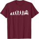 CNC Machine Operator Evolution - Machinist Metal Working T-Shirt - T-Shirt | Maroon