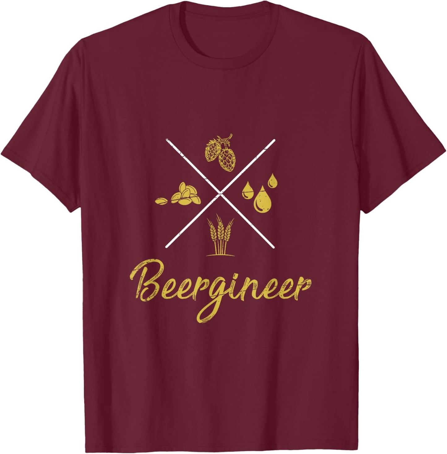 Craft beer Brewing Drinking Gift Craft Beer T-Shirt - T-Shirt | Maroon