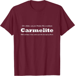 Traditional Catholic : Carmelite T-Shirt - T-Shirt | Maroon