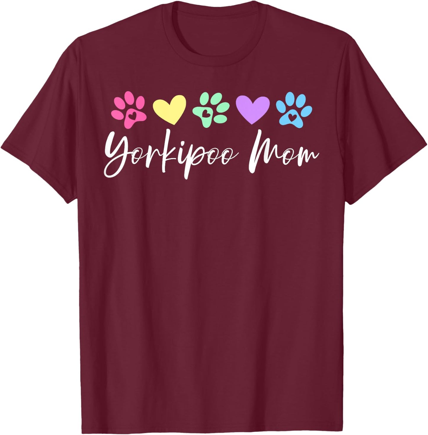 Yorkipoo Mom Yorkipoo Dog Owner Men Women T-Shirt - T-Shirt | Maroon
