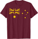 Australia Flag Green and Yellow Sports Athletic Jersey T-Shirt - T-Shirt | Maroon