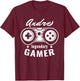 Andre Legendary Gamer - Personalized Name Gift T-Shirt - T-Shirt | Maroon