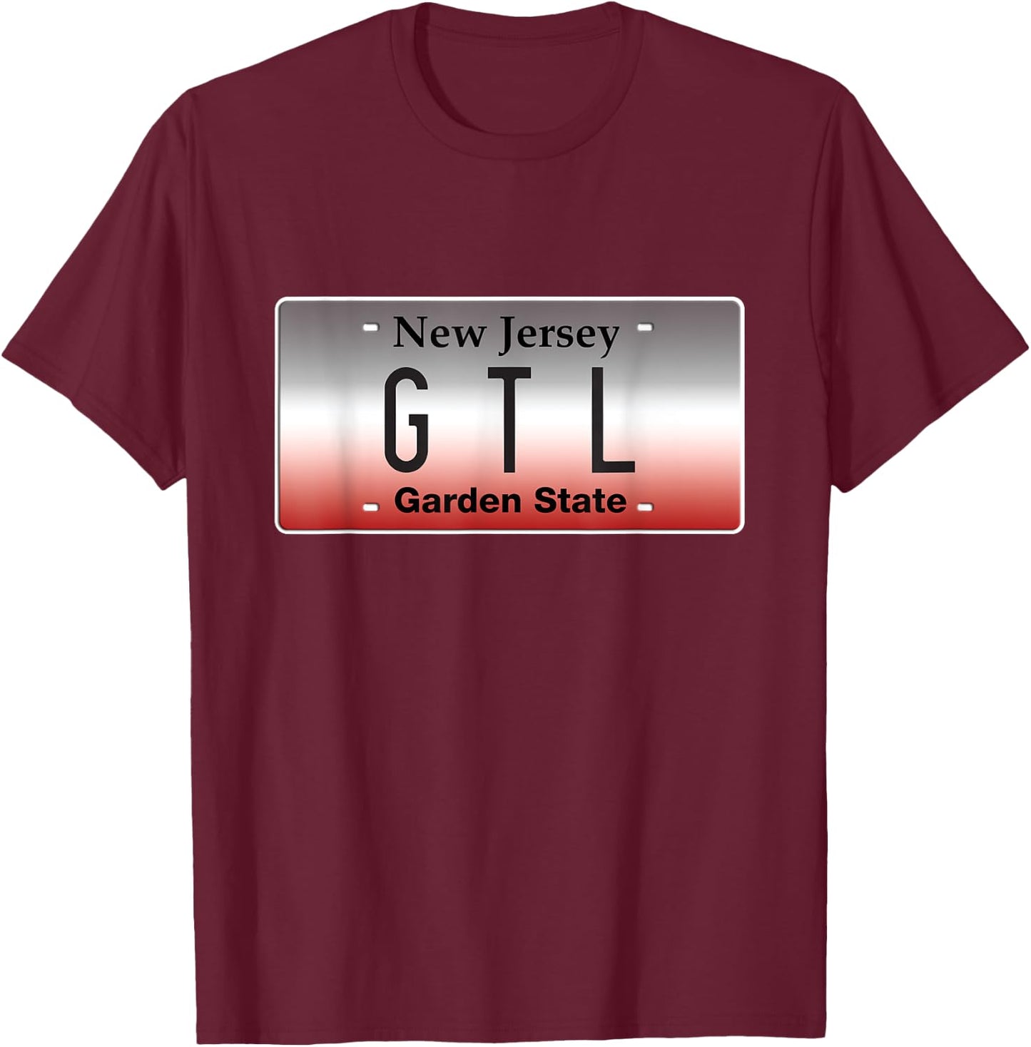 GTL Gym Tan Laundry Jersey Shore Guido New Jersey NJ Seaside T-Shirt - T-Shirt | Maroon