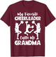 My Favorite Cheerleader Calls Me Grandma Sports Cheer Family T-Shirt - T-Shirt | Maroon
