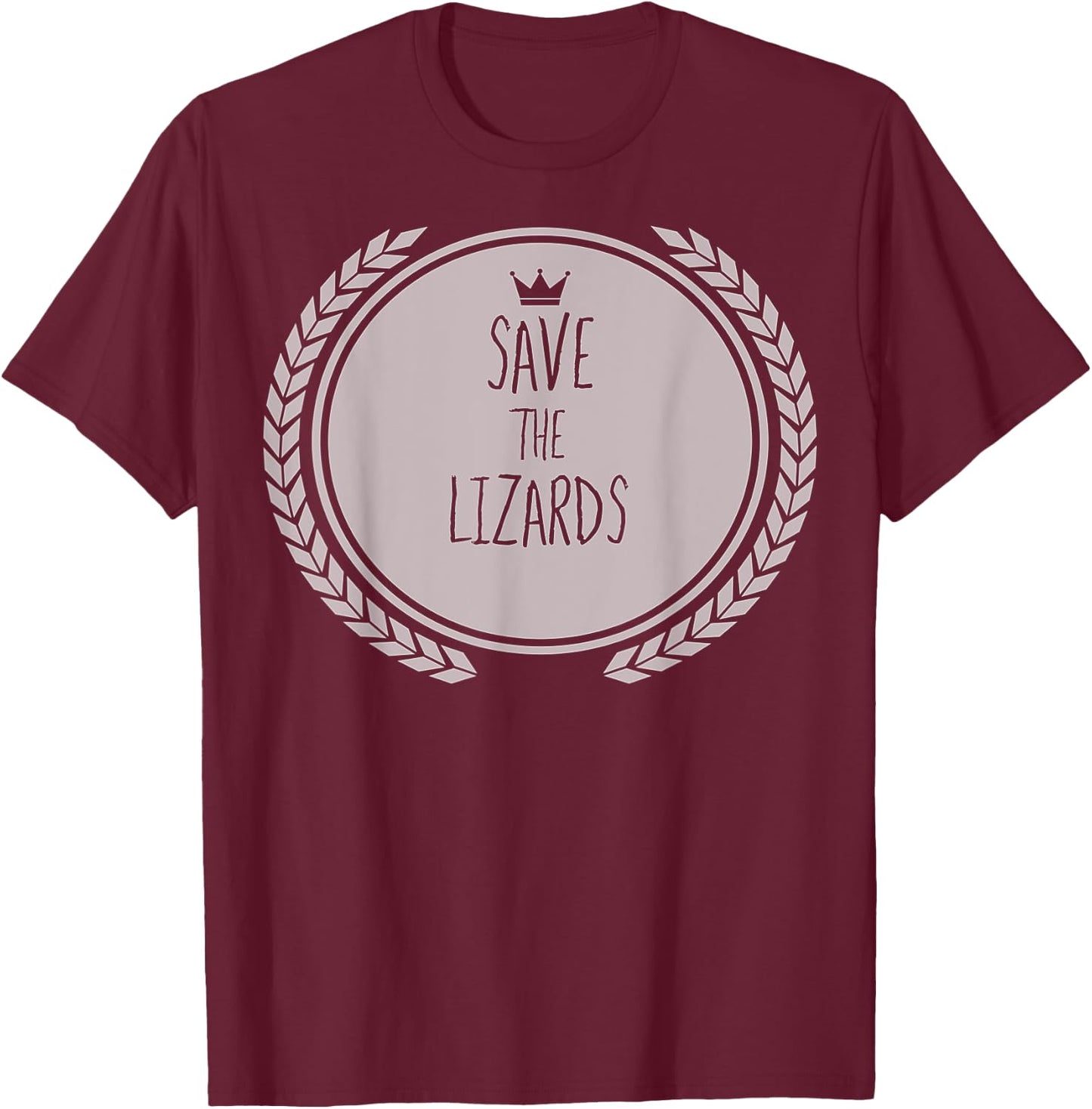 Save The LIZARDS Animal LIZARD T-Shirt - T-Shirt | Maroon