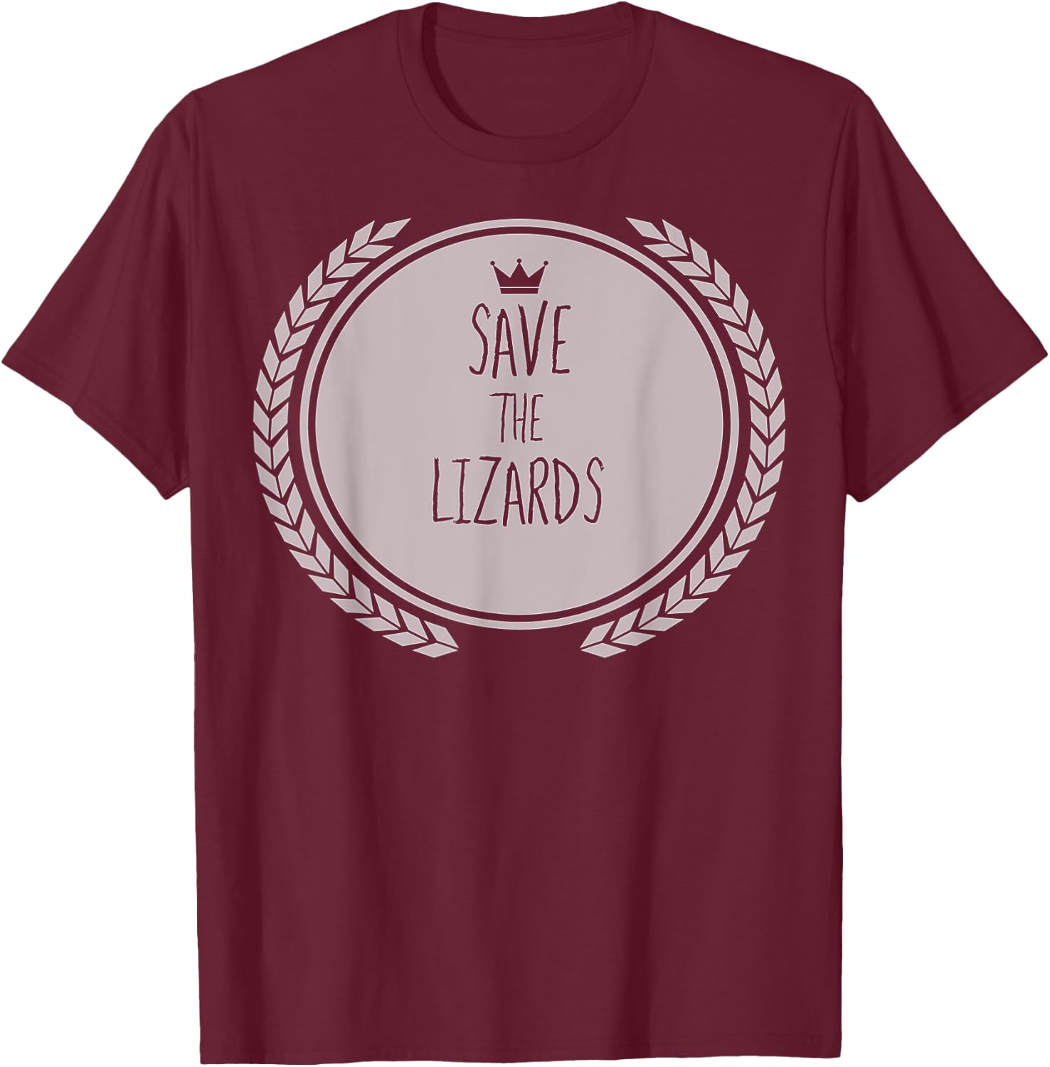 Save The LIZARDS Animal LIZARD T-Shirt - T-Shirt | Maroon