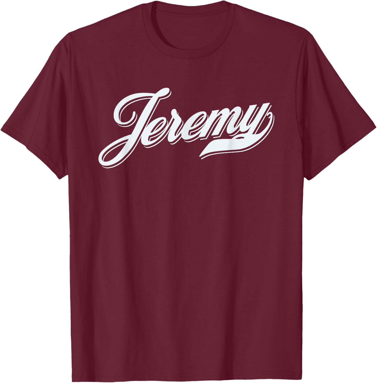 Man Boys Funny Gift Humour Name For Jeremy , Black, S T-Shirt - T-Shirt | Maroon
