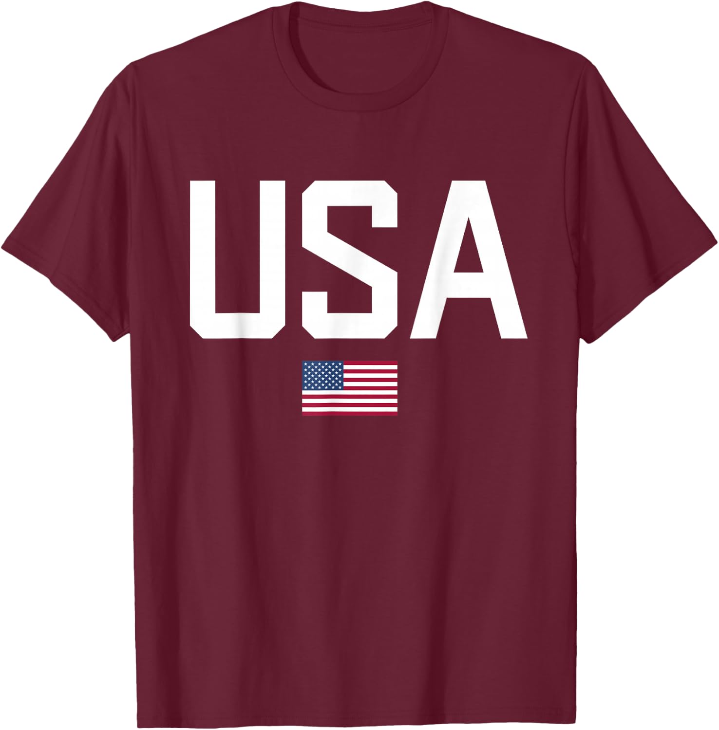 USA T Shirt Women Men Kids Patriotic American Flag 4th of July T Shirt, blue T-Shirt - T-Shirt | Maroon