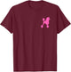 Poodle Skirt Hot Pink Sock Hop 1950's Costume T-Shirt - T-Shirt | Maroon