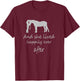 I saw her with horse and she lived happily ever after T-Shirt - T-Shirt | Maroon