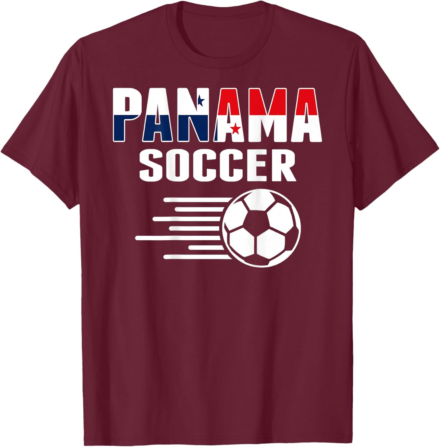 Proud Panama Soccer Fans Jersey - Panamanian Football Lovers T-Shirt - T-Shirt | Maroon