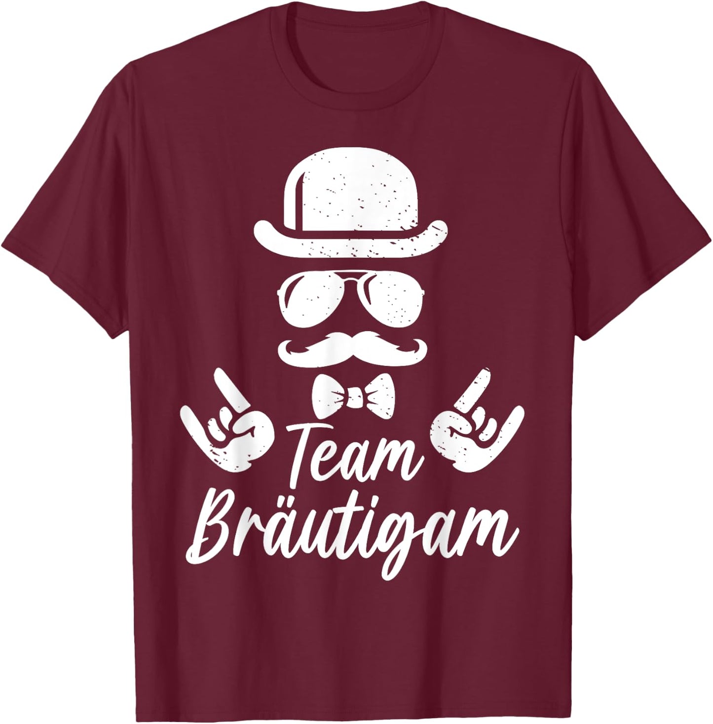 JGA Männer Polterabend Poltern Junggesellenabschied T-Shirt - T-Shirt | Maroon