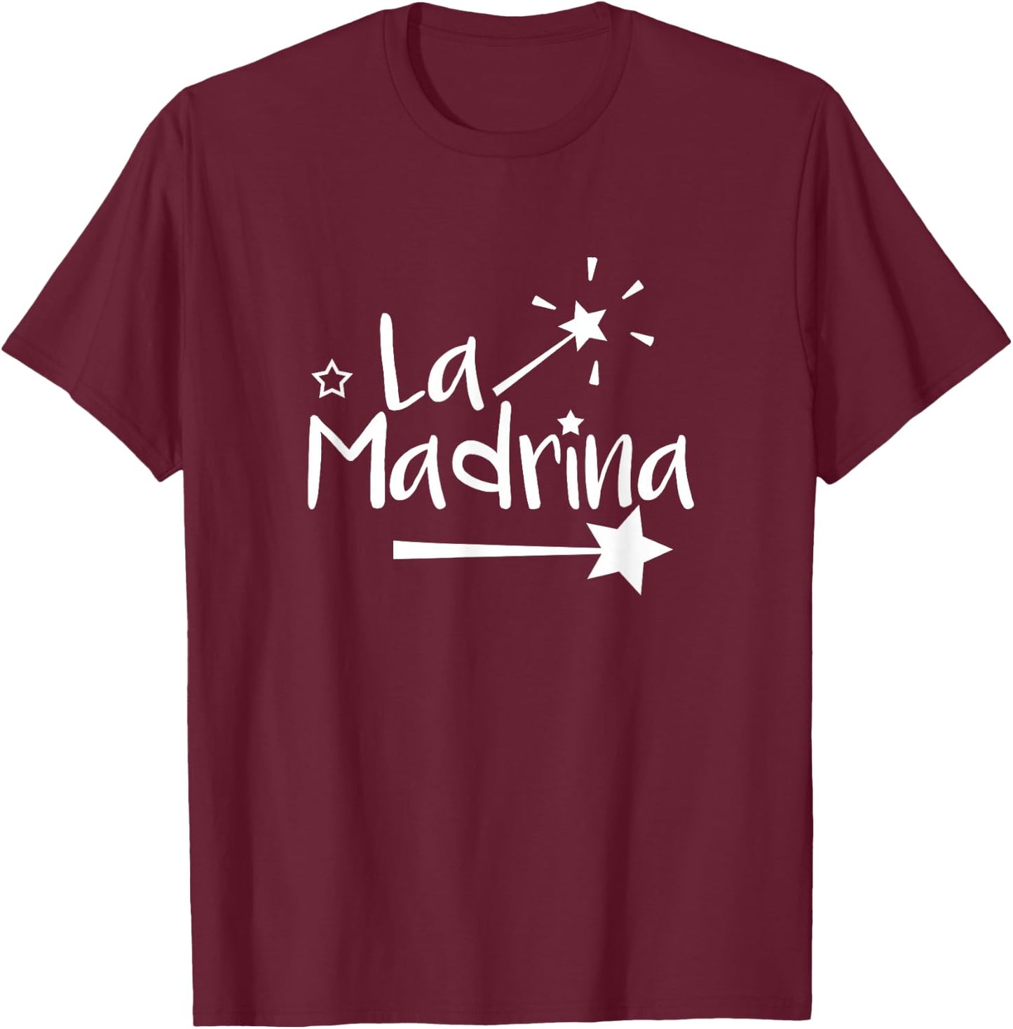 La Madrina Spanish Godmother T-Shirt - T-Shirt | Maroon