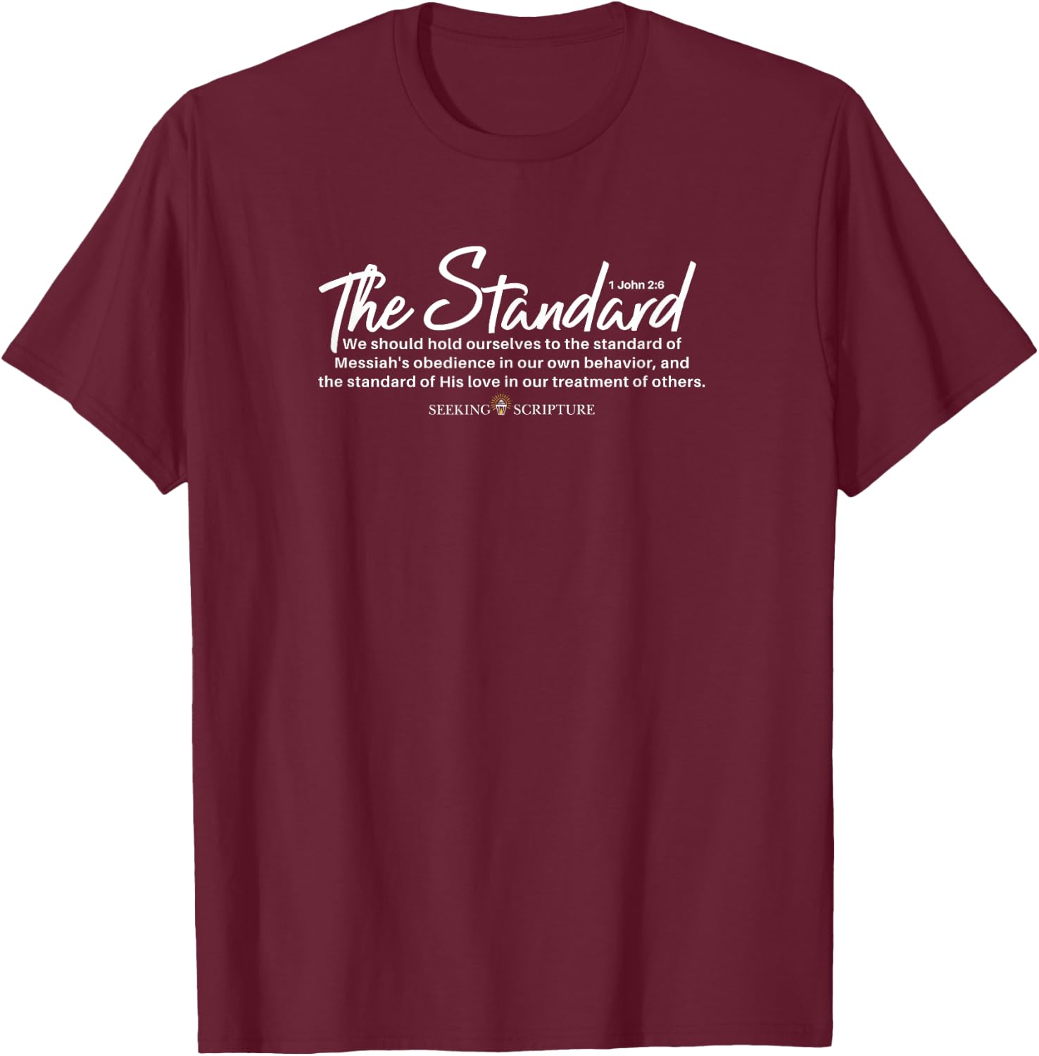 The Standard of Messiah T-Shirt - T-Shirt | Maroon
