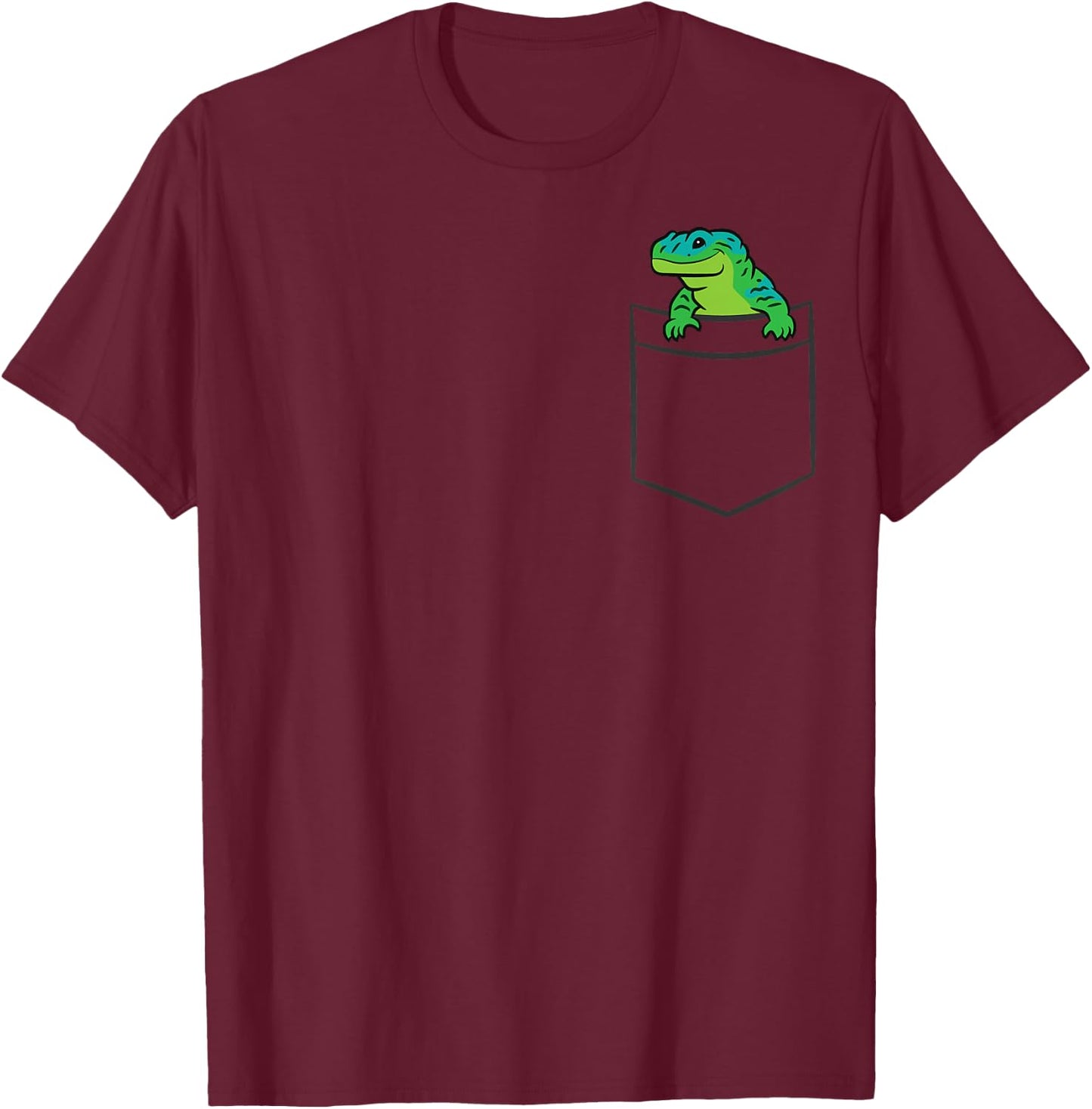 Uromastyx In A Pocket Reptile Cute Uromastyx T-Shirt - T-Shirt | Maroon