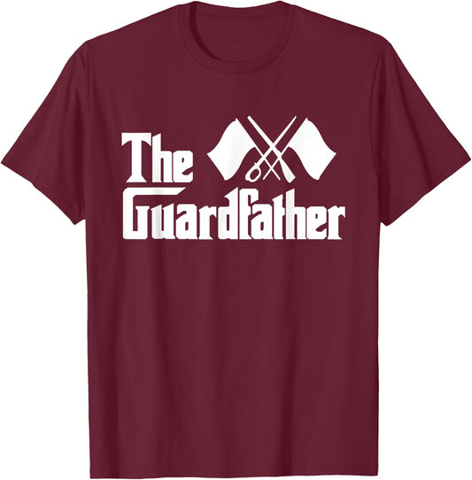The Guardfather - Colorguard Marching Band Flag Tossing T-Shirt - T-Shirt | Maroon