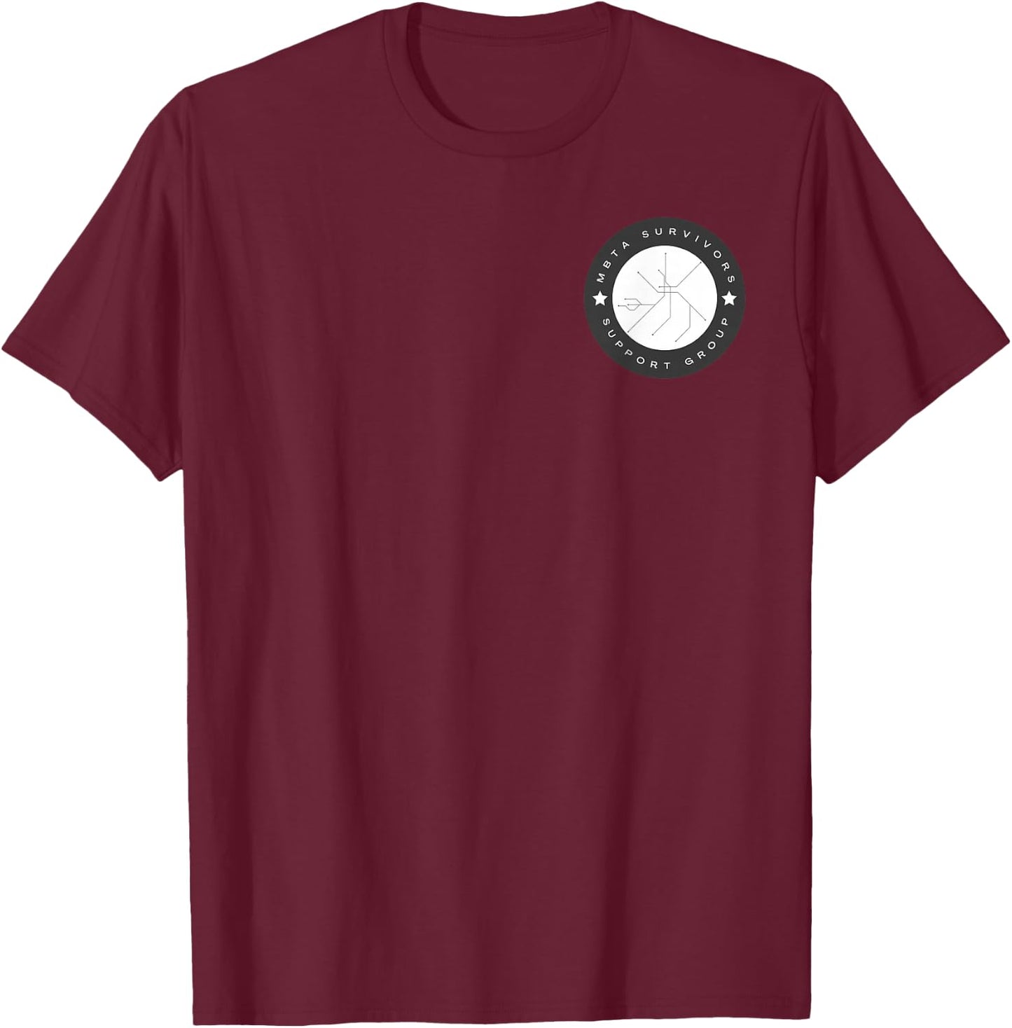 MBTA Survivors Support Group T-Shirt - T-Shirt | Maroon