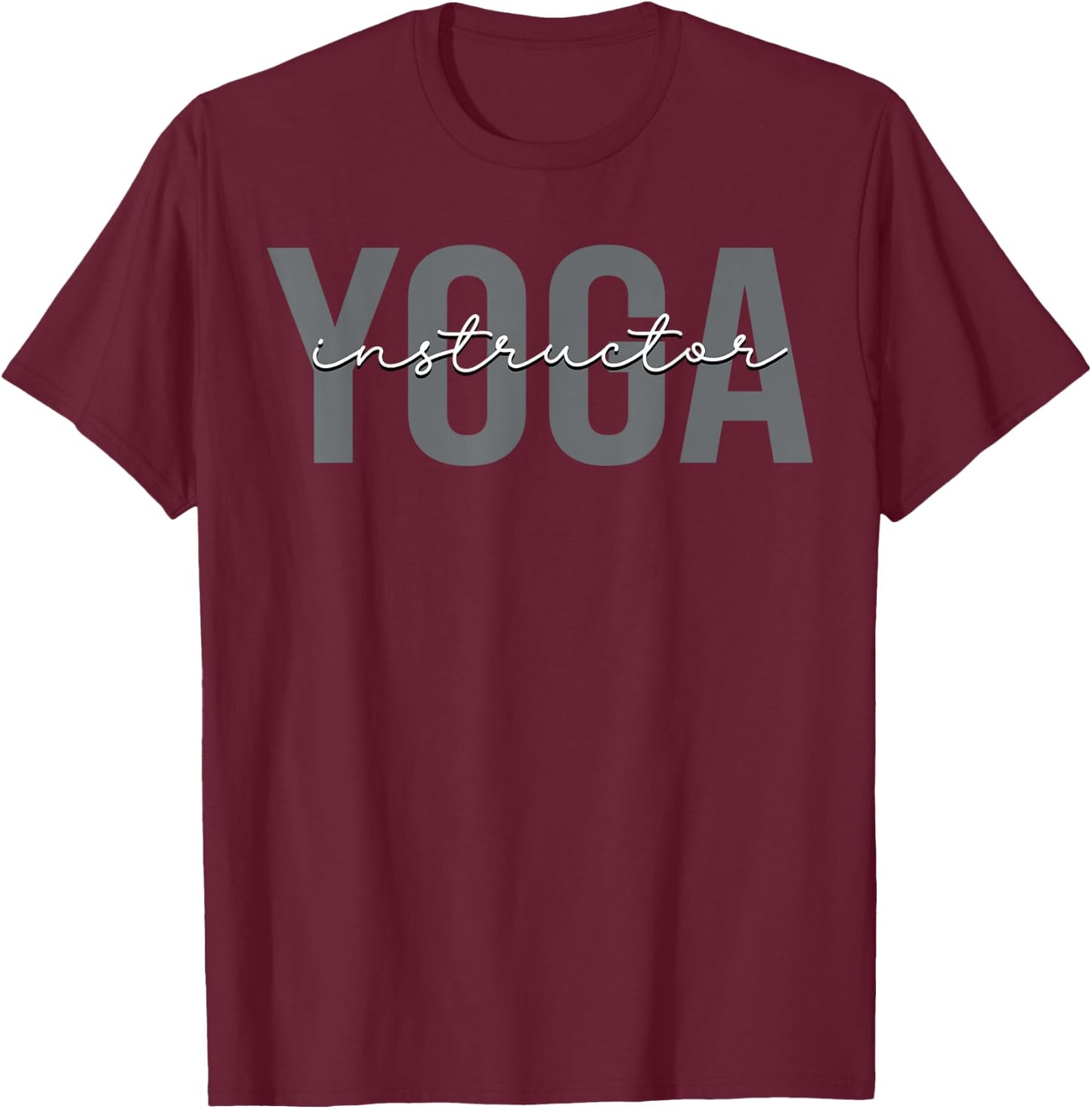 Yoga Instructor Yoga Teacher Meditation T-Shirt - T-Shirt | Maroon