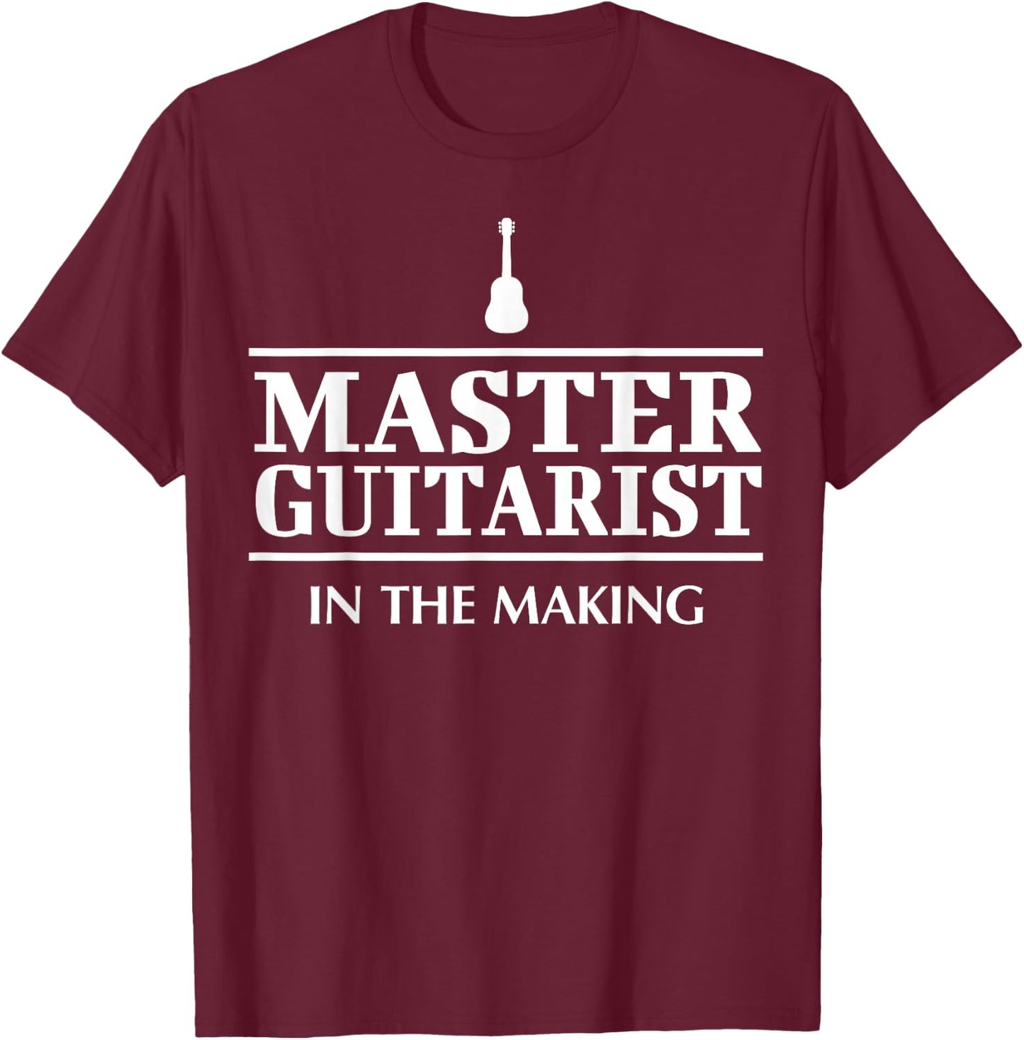 Hilarious Guitar Player Saying I Master Guitarist T-Shirt - T-Shirt | Maroon