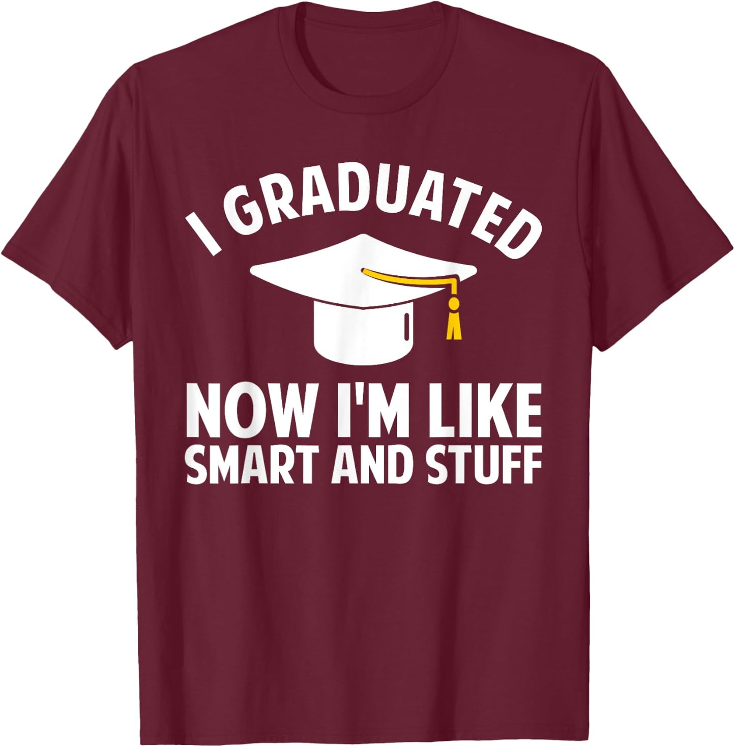 Funny Graduation Art Women Masters Degree Graduate T-Shirt - T-Shirt | Maroon