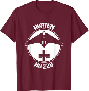 Horten HO 229 Flying Wing Warbird Luftwaffe Balkenkreuz Gift T-Shirt - T-Shirt | Maroon