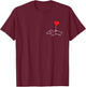 with Dachshund Dacheliebe Heart Dachshund Daggel Dachel, black T-Shirt - T-Shirt | Maroon