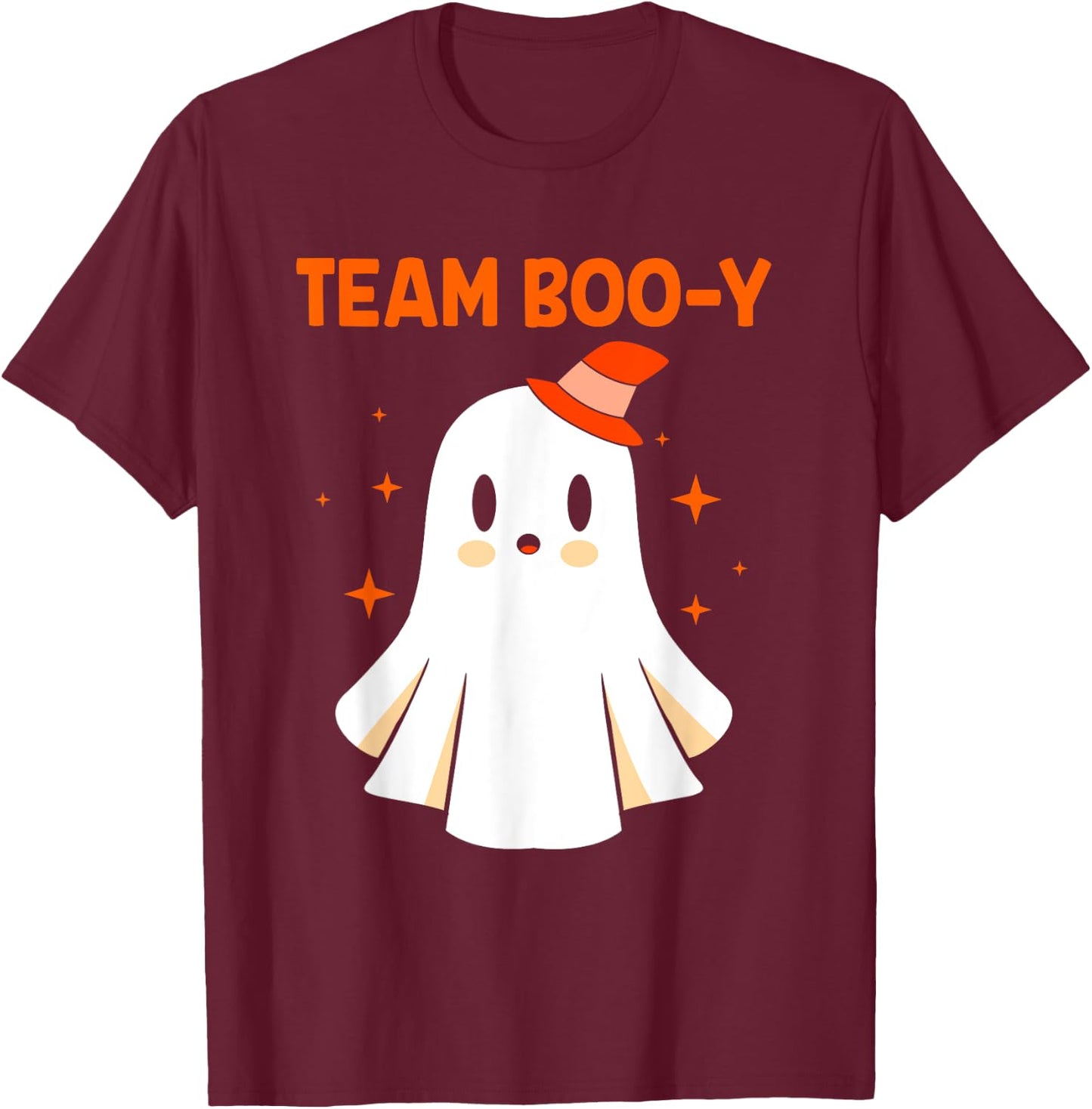 Halloween Team Booy Team Boy Gender Reveal T-Shirt - T-Shirt | Maroon